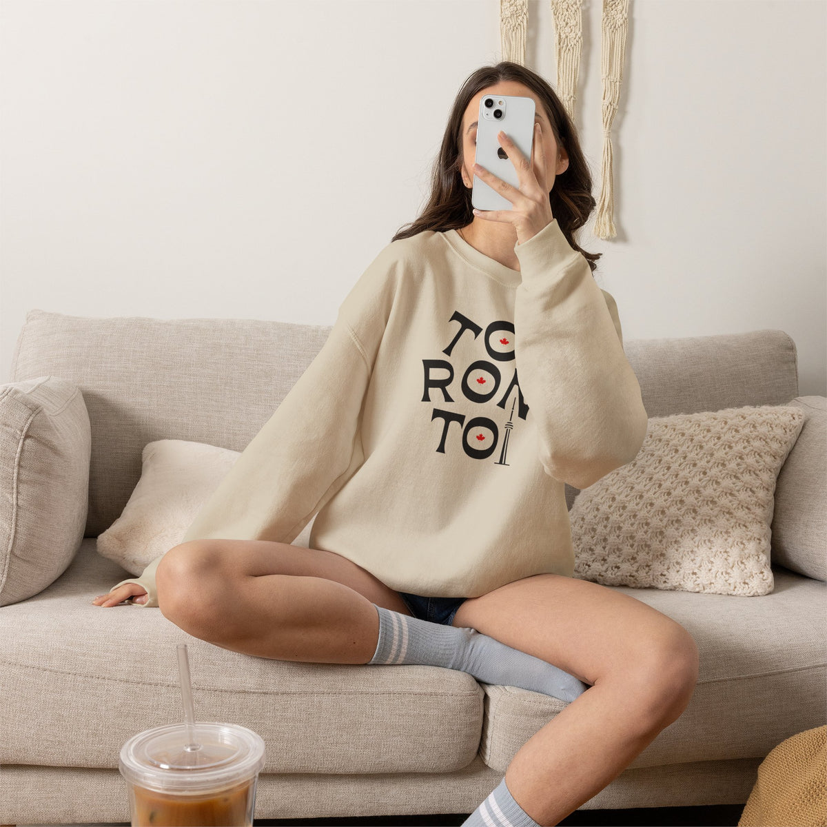 Toronto Sweatshirt Premium Design SKIALFA Unisex