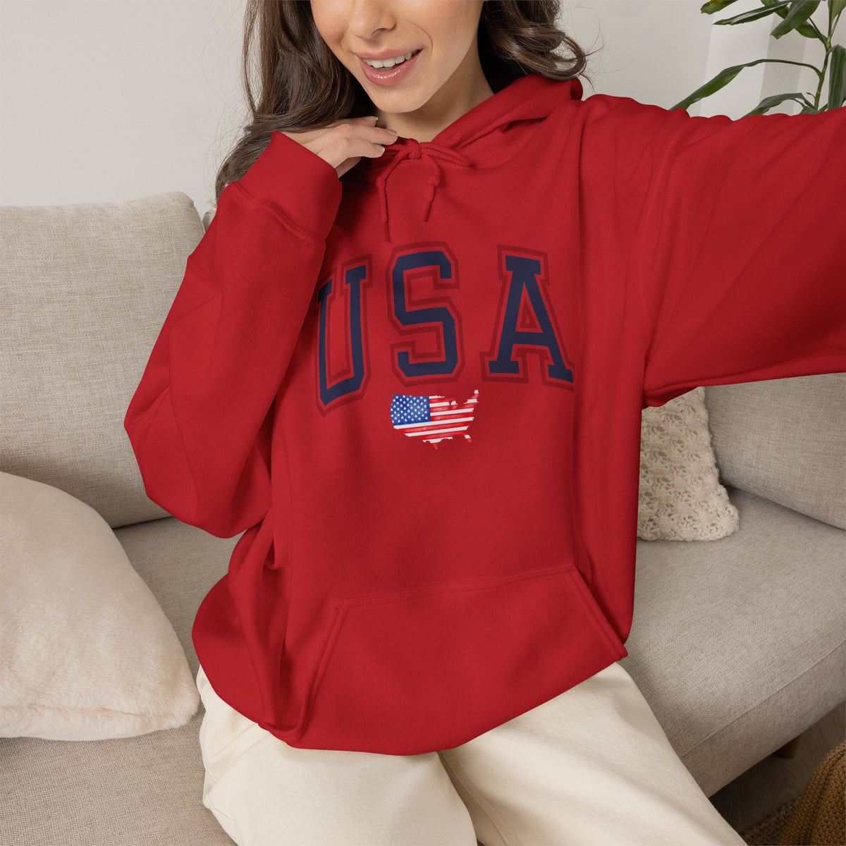 USA Hoodie Premium Design SKIALFA Unisex
