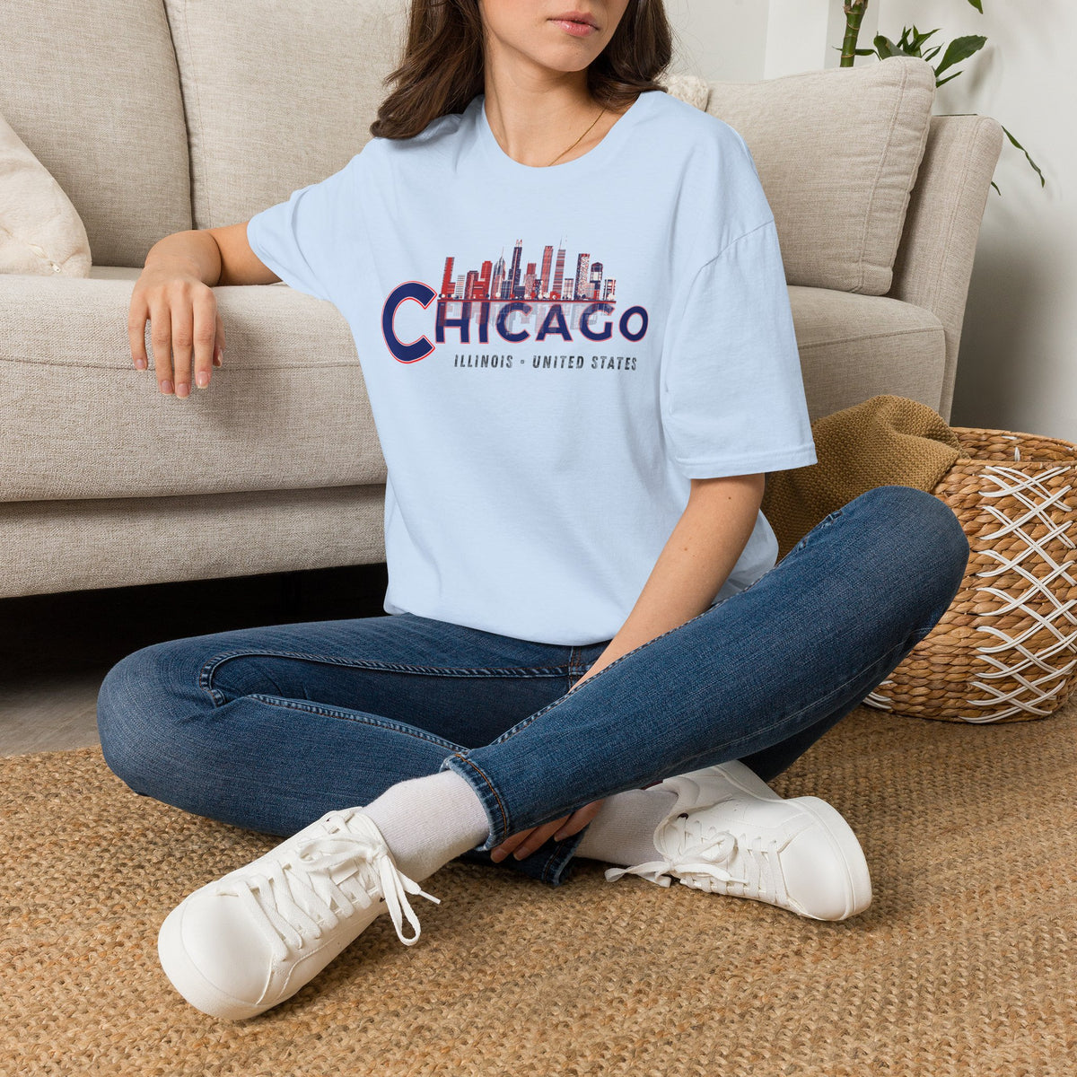 Chicago T-Shirt Premium Design SKIALFA Unisex