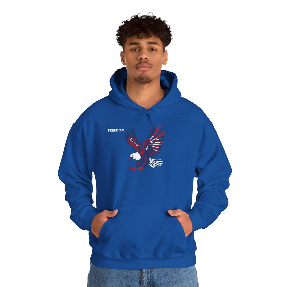 FREEDOM Eagle Hoodie Premium Design SKIALFA Unisex