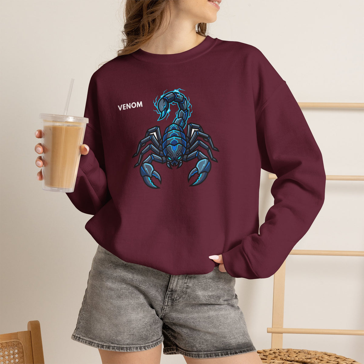 VENOM Scorpion Sweatshirt Premium Design SKIALFA Unisex