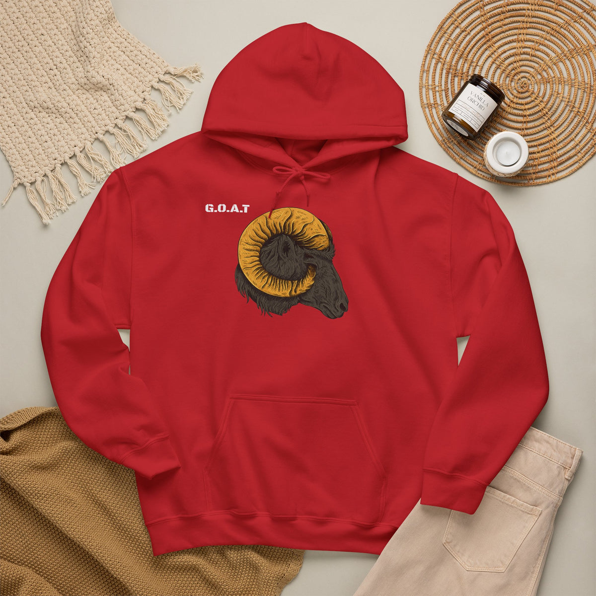 GOAT Head Goat Hoodie Premium Design SKIALFA Unisex