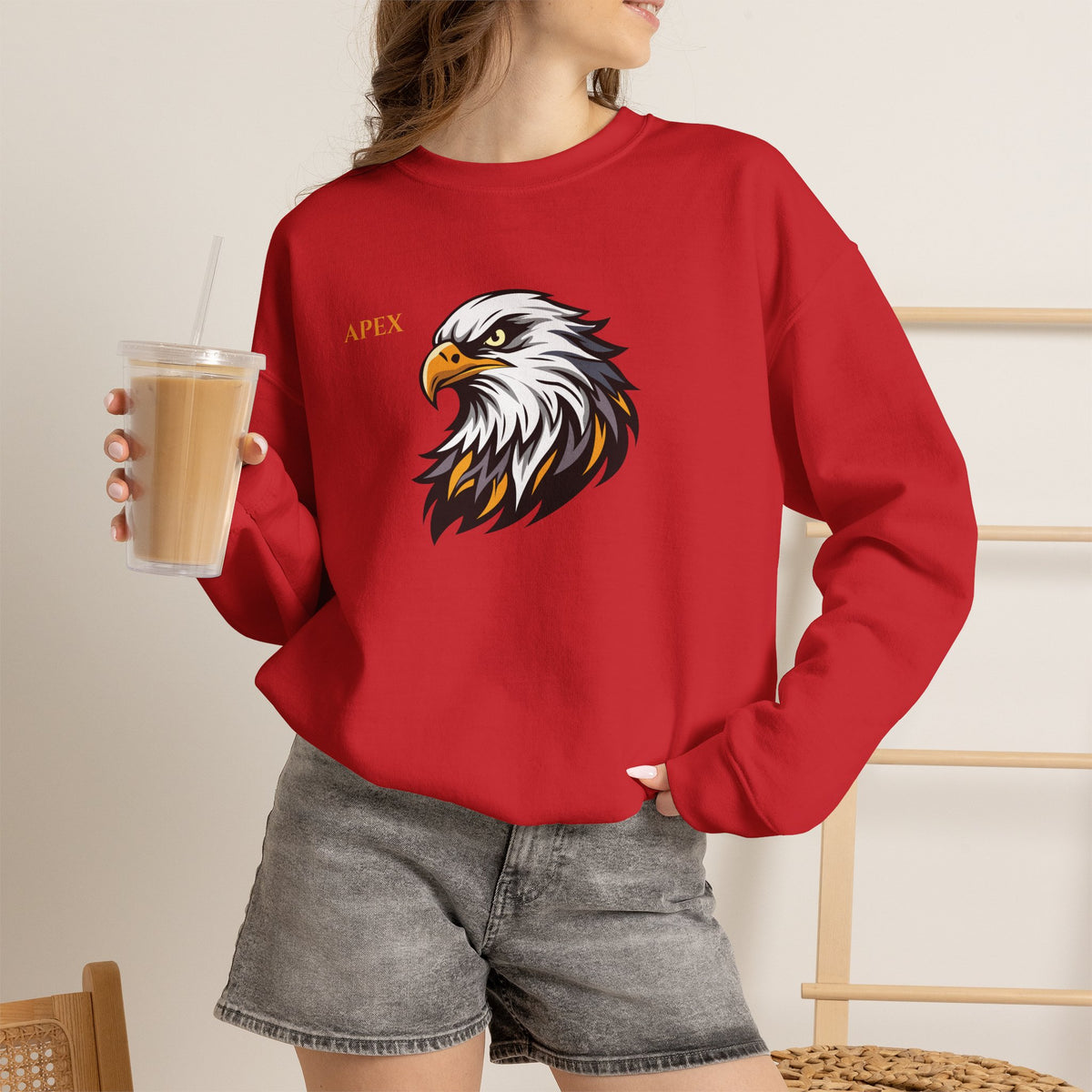 APEX Eagle Sweatshirt Premium Design SKIALFA Unisex