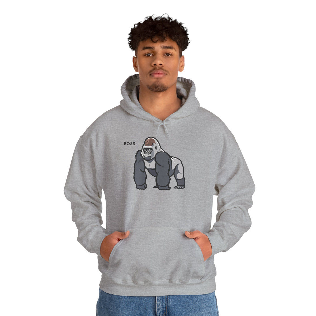 BOSS Gorilla Hoodie Premium Design SKIALFA Unisex