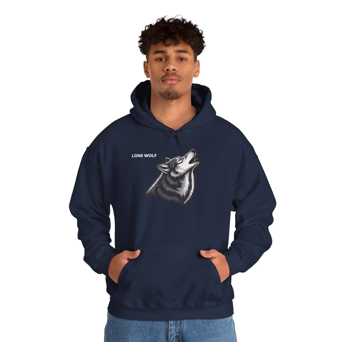 LONE WOLF Hoodie Premium Design SKIALFA Unisex