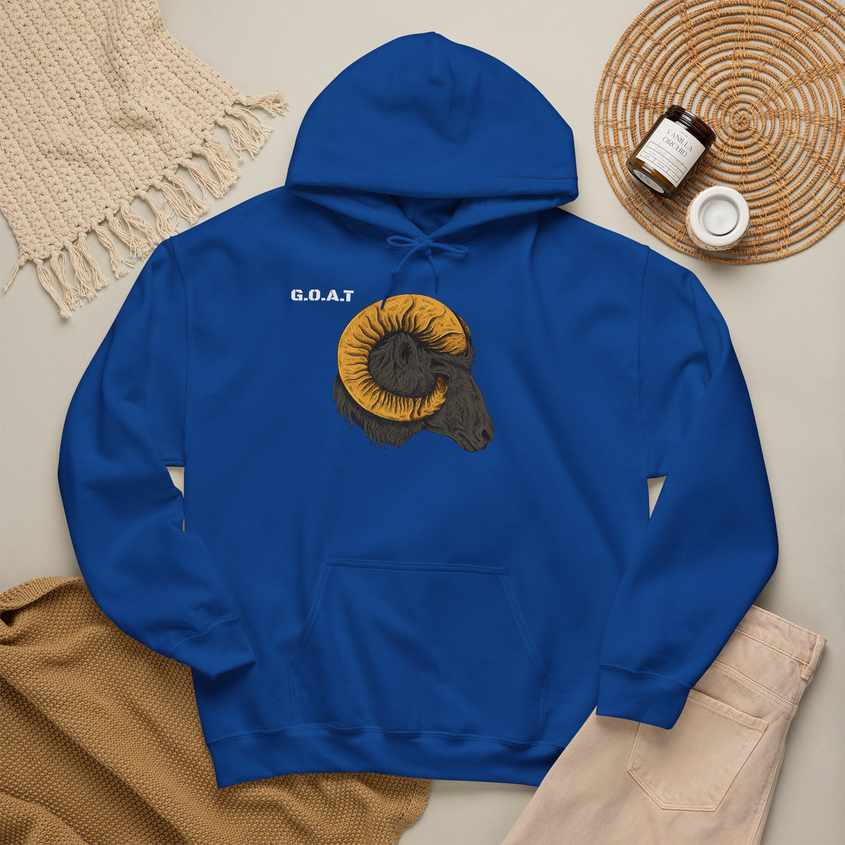 GOAT Head Goat Hoodie Premium Design SKIALFA Unisex