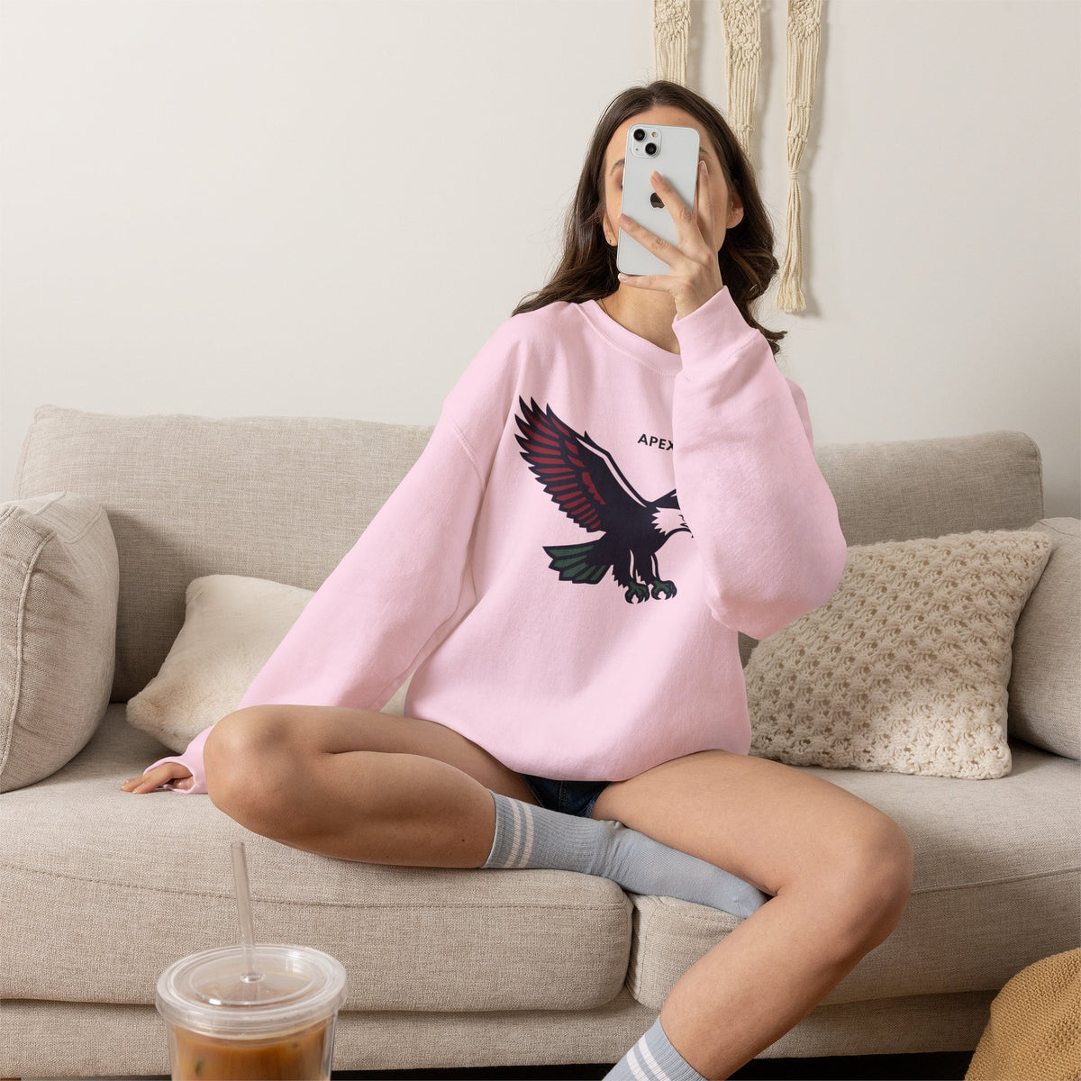 APEX Eagle Sweatshirt Premium Design SKIALFA Unisex
