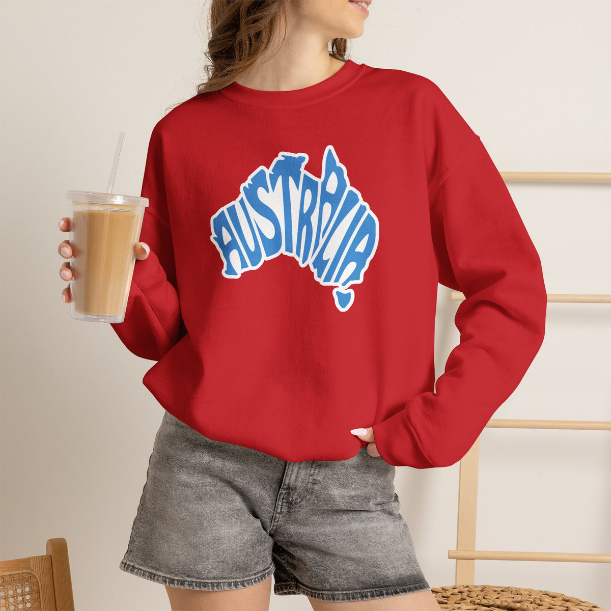 Australia Graphic Sweatshirt Premium Design SKIALFA Unisex
