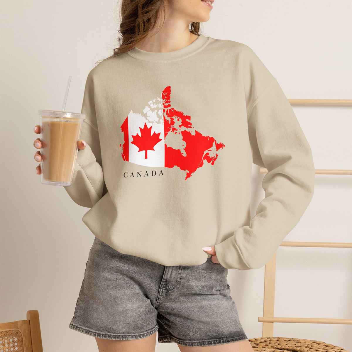 Canada Maple Sweatshirt Premium Design SKIALFA Unisex