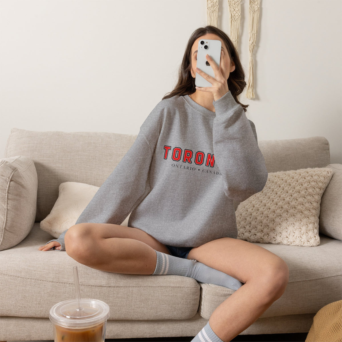 Toronto Canada Sweatshirt Premium Design SKIALFA Unisex