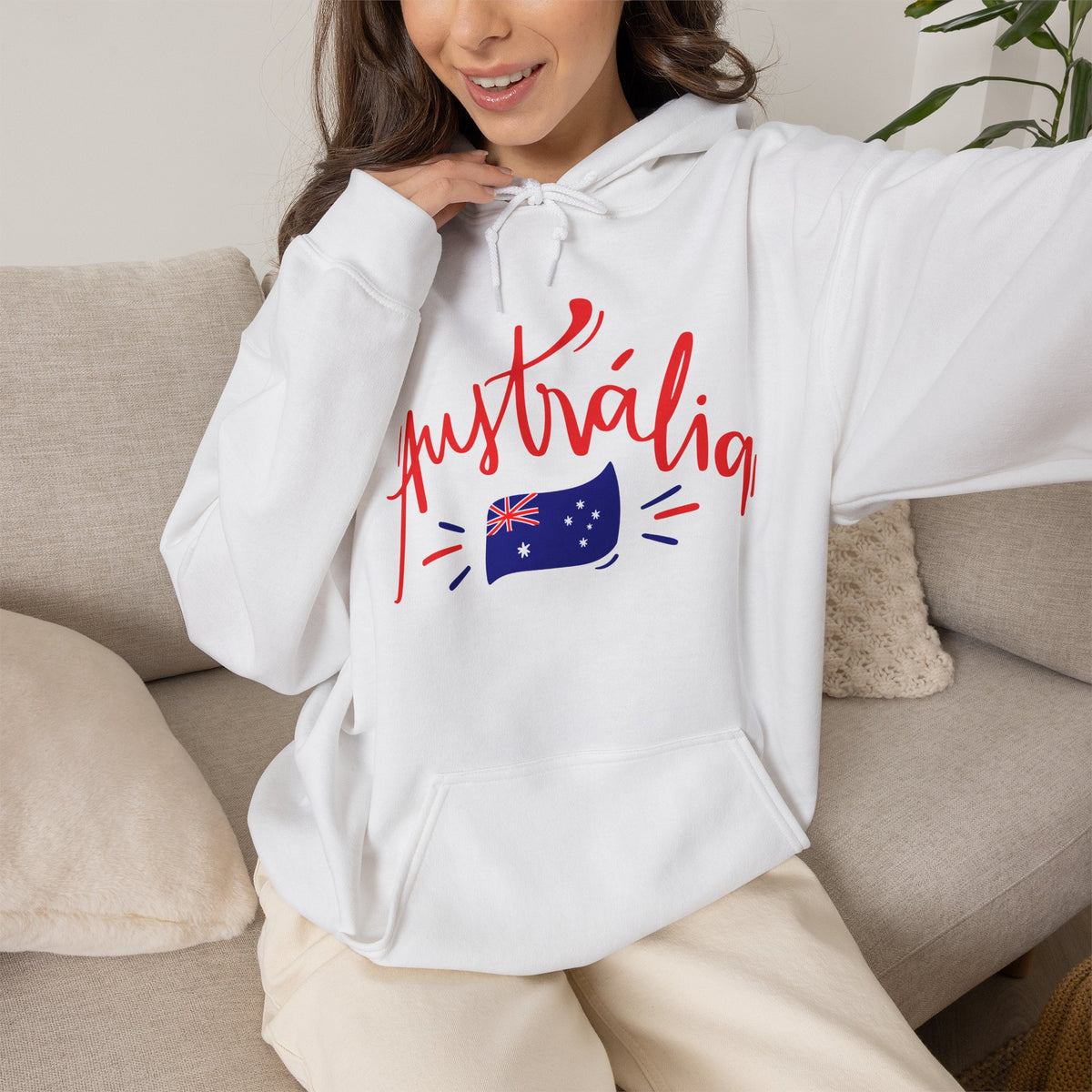 AUSTRALIA FLAG Hoodie Premium Design SKIALFA Unisex