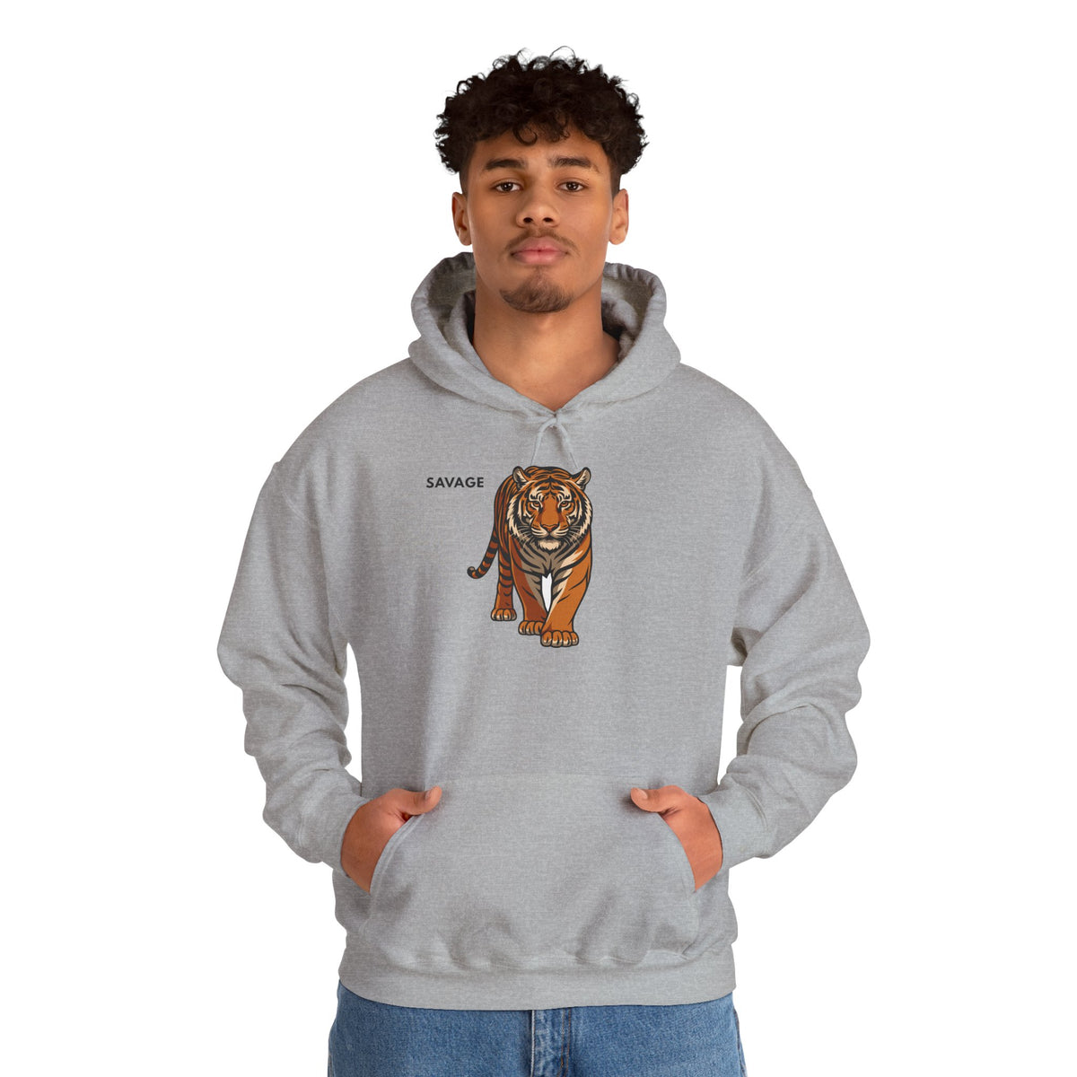 SAVAGE Tiger Hoodie Premium Design SKIALFA Unisex