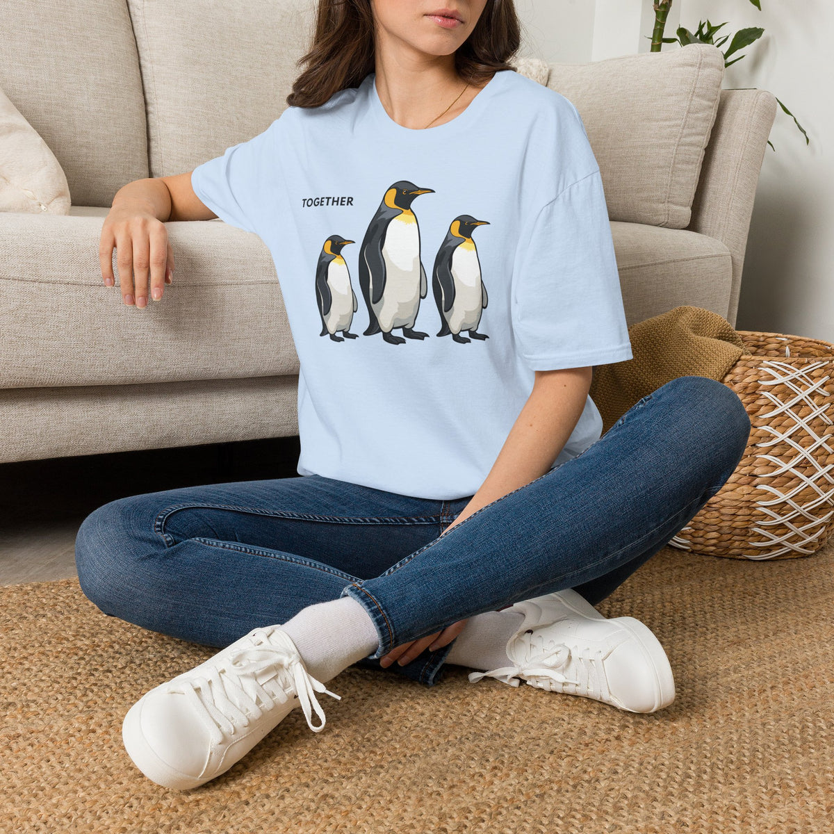 TOGETHER Penguin T-Shirt Premium Design Unisex
