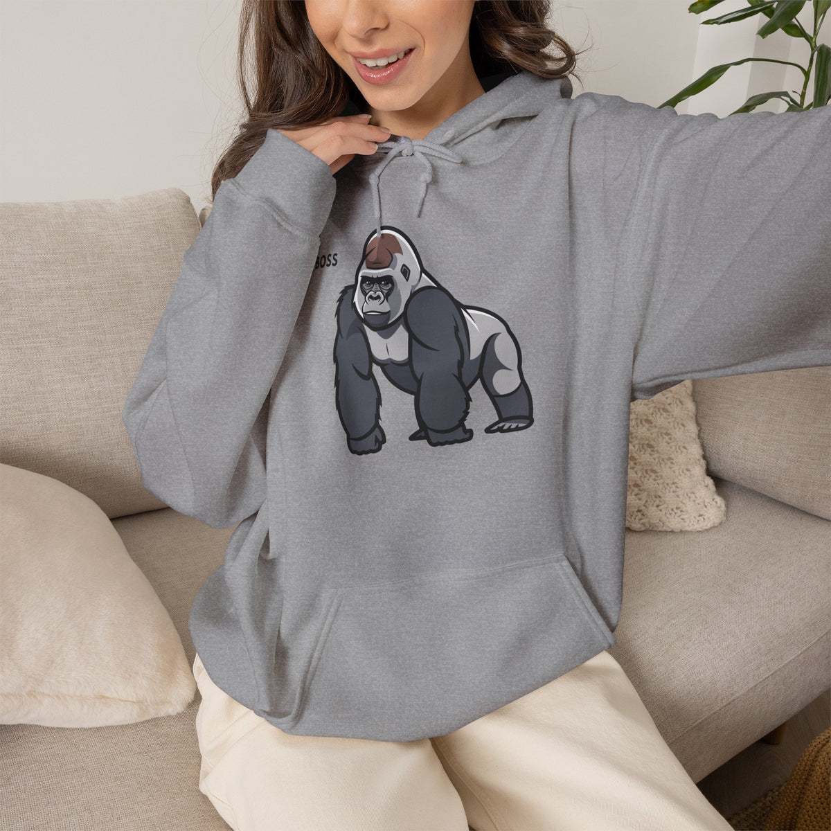 BOSS Gorilla Hoodie Premium Design SKIALFA Unisex