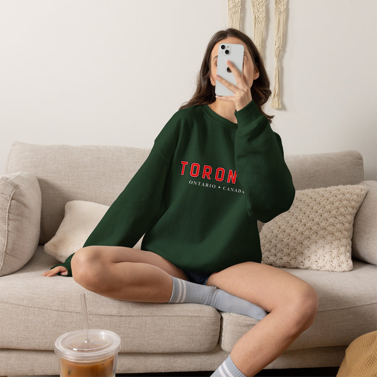 Toronto Canada Sweatshirt Premium Design SKIALFA Unisex