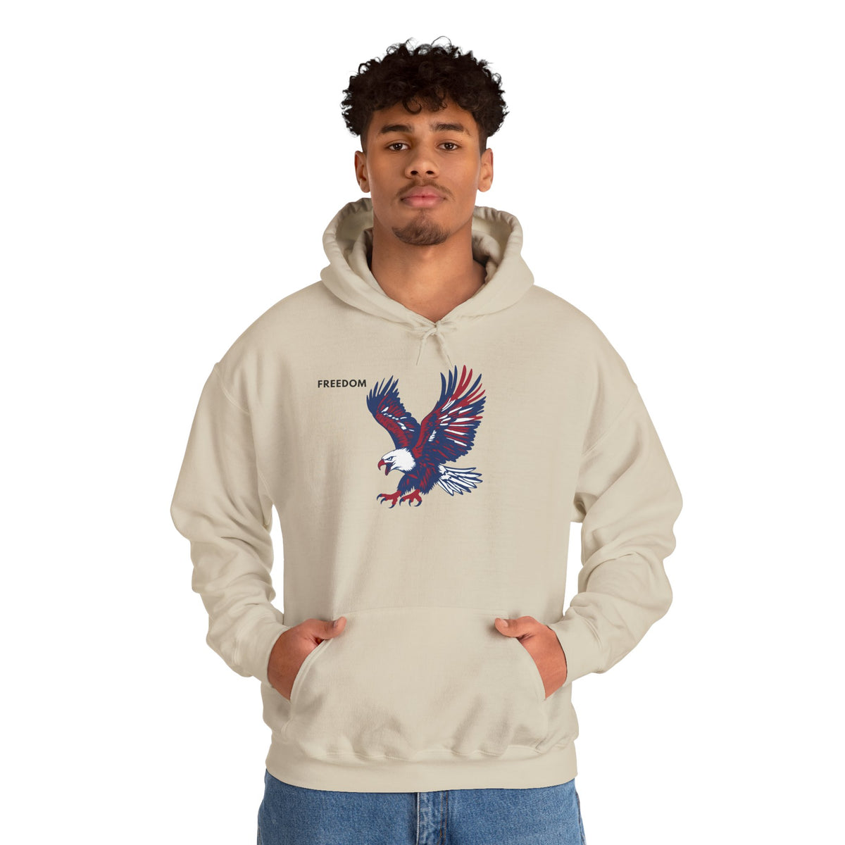 FREEDOM Eagle Hoodie Premium Design SKIALFA Unisex