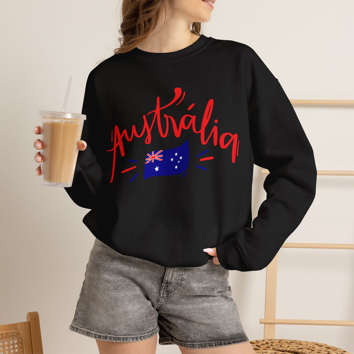 Australia Flag Sweatshirt Premium Design SKIALFA Unisex