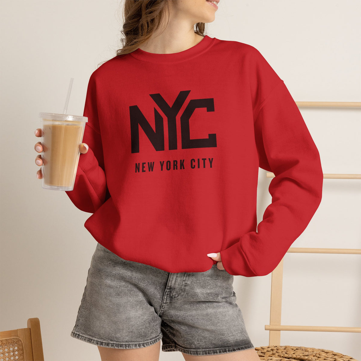 NYC New York City Sweatshirt Premium Design SKIALFA Unisex
