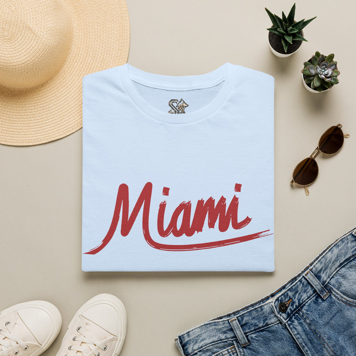 Miami T-Shirt Premium Design SKIALFA Unisex
