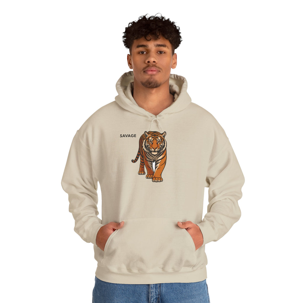 SAVAGE Tiger Hoodie Premium Design SKIALFA Unisex