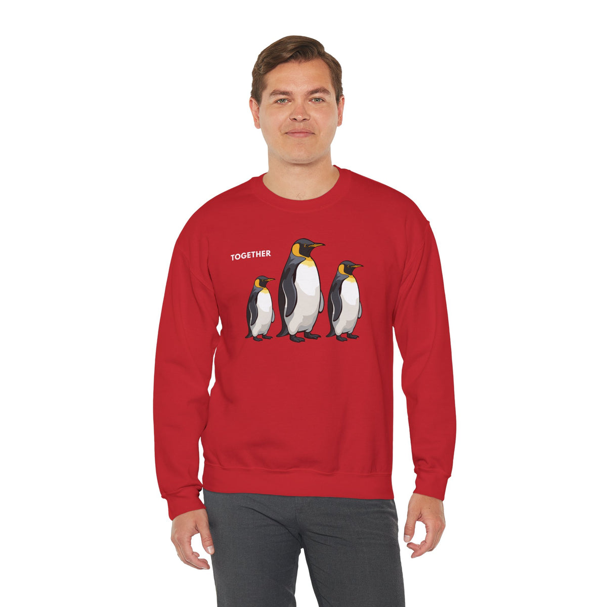 TOGETHER Penguin Sweatshirt Premium Design SKIALFA Unisex