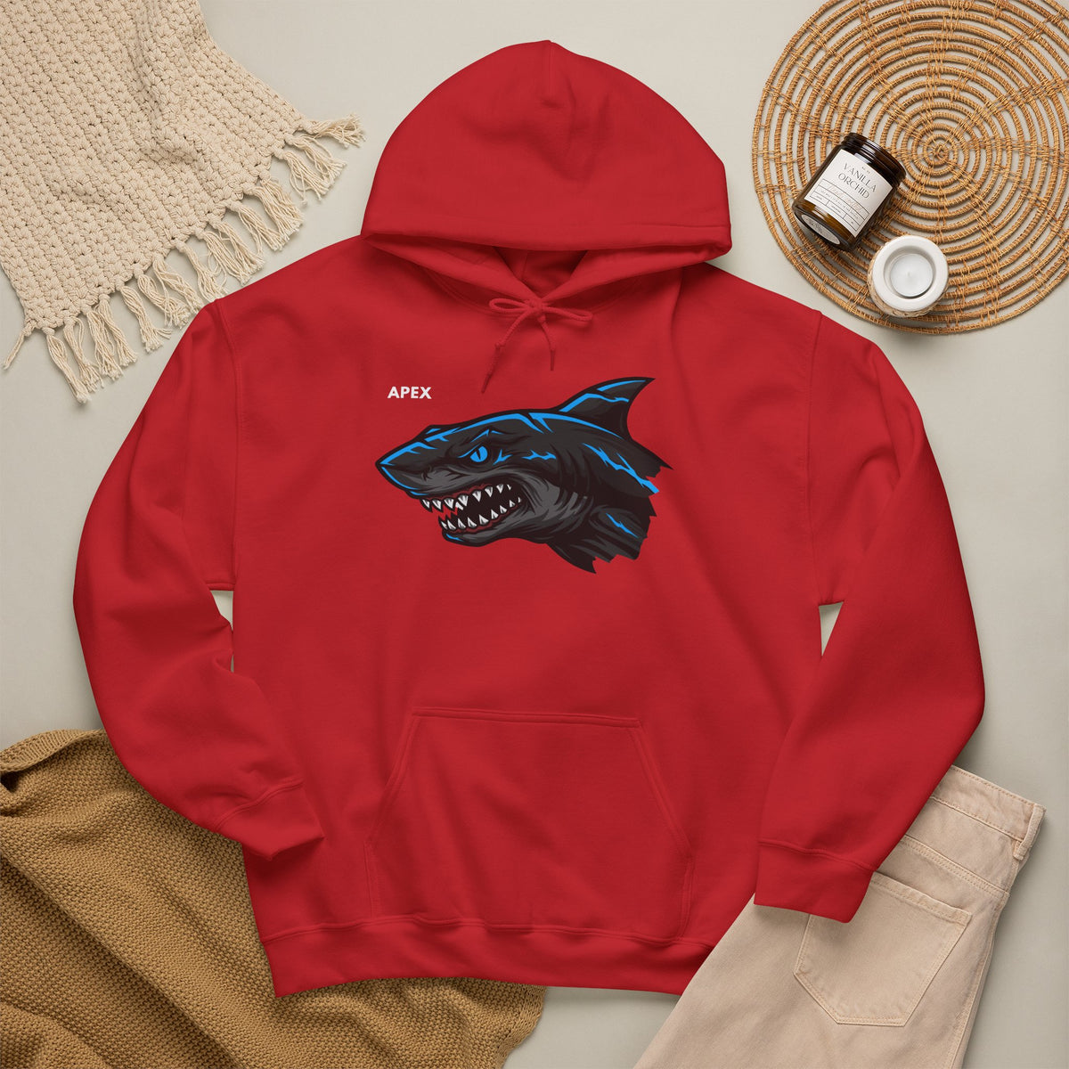 APEX Shark Hoodie Premium Design SKIALFA Unisex