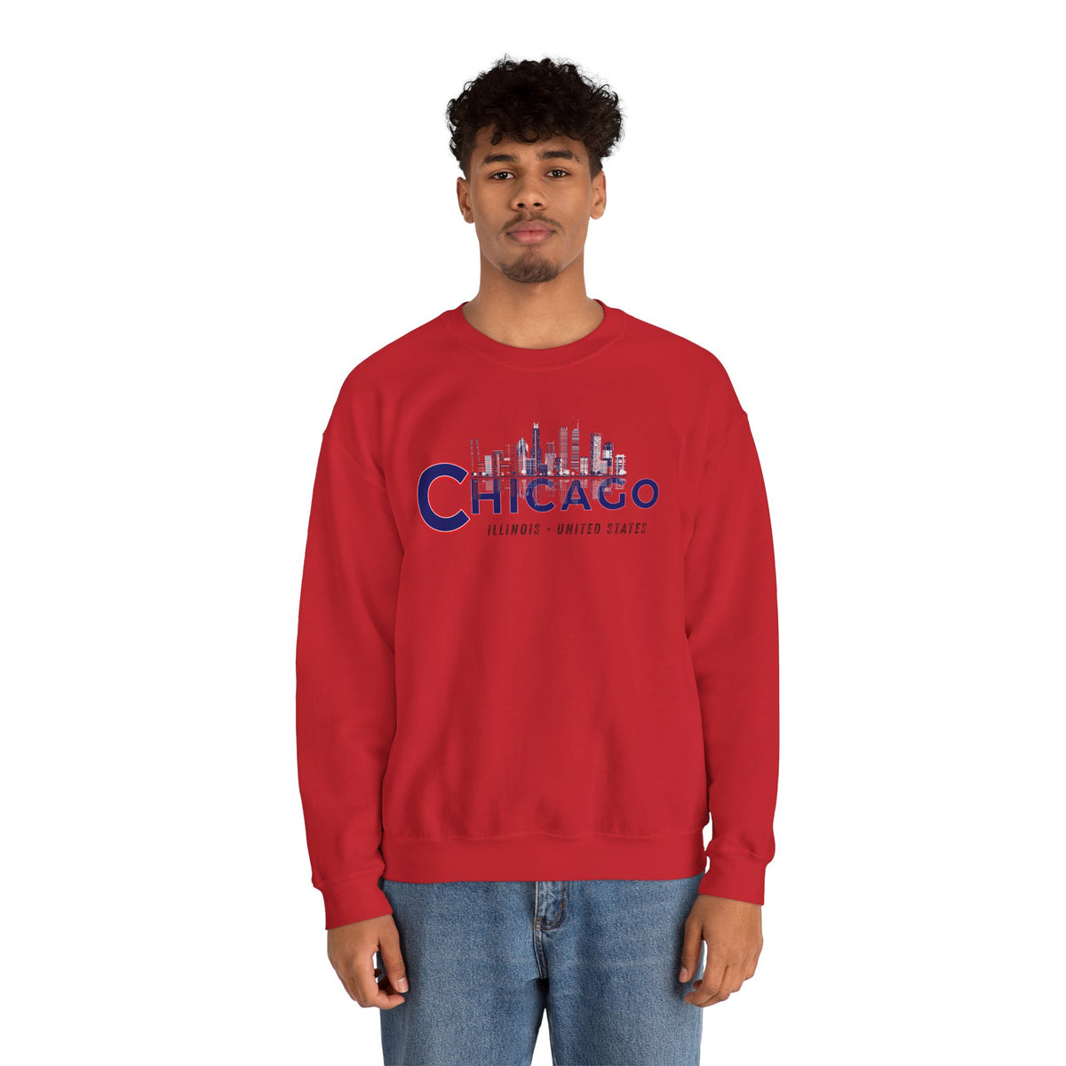 Chicago Sweatshirt Premium Design SKIALFA Unisex