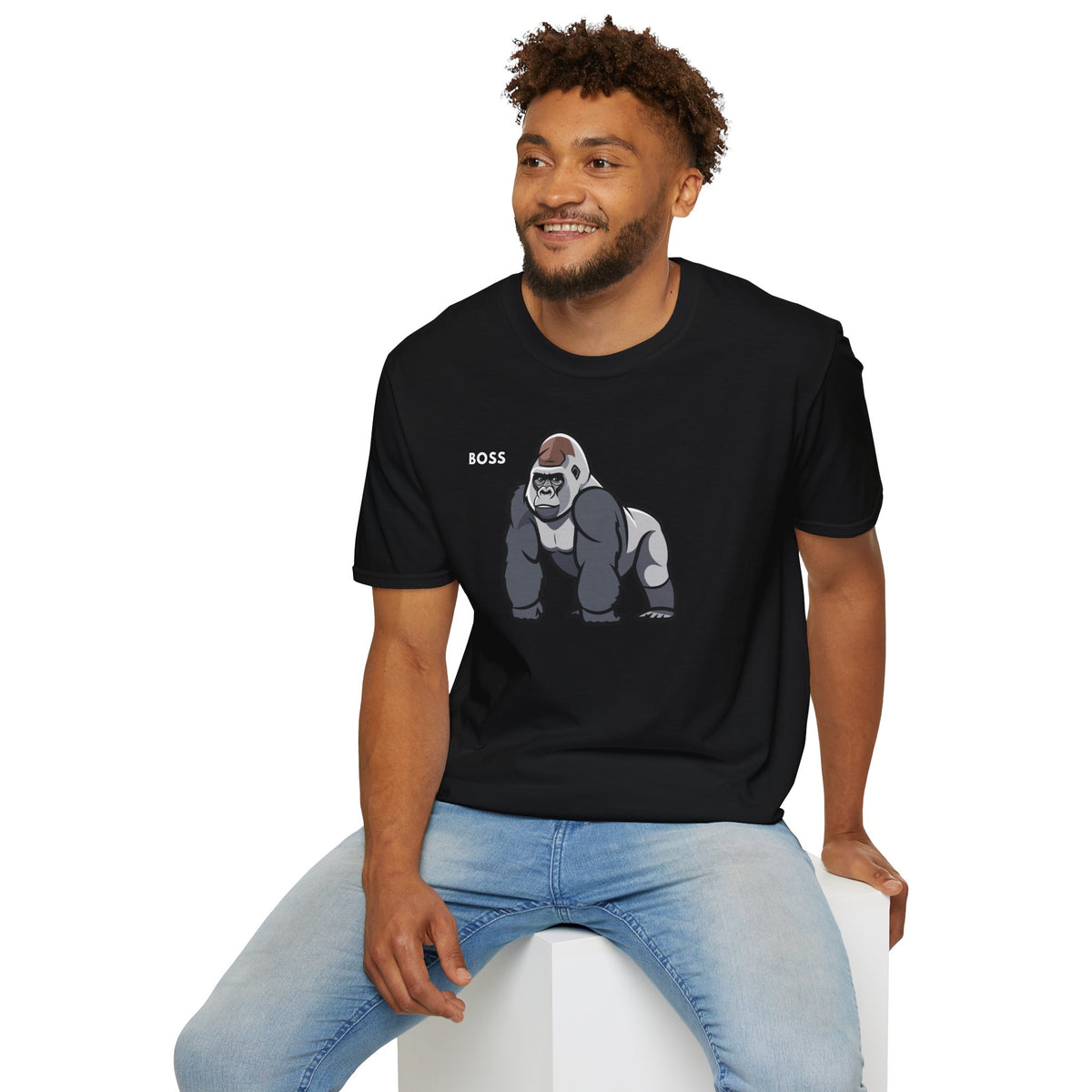 BOSS Gorilla T-Shirt Premium Design SKIALFA Unisex