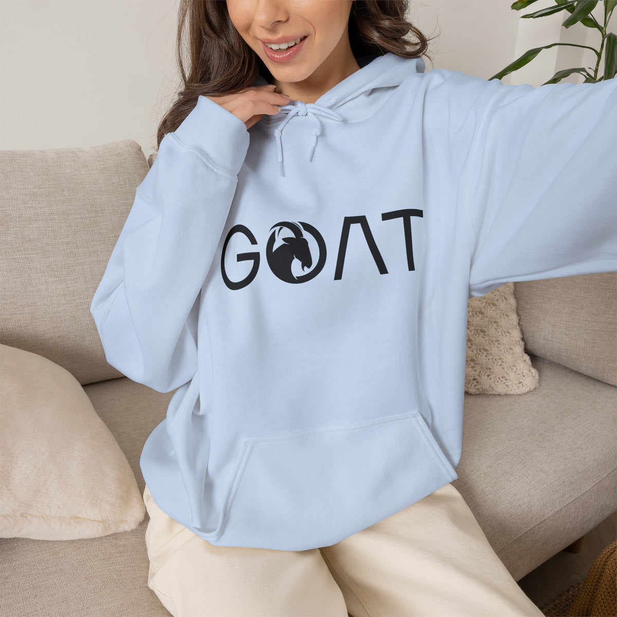 G.O.A.T. Hoodie Premium Design SKIALFA Unisex