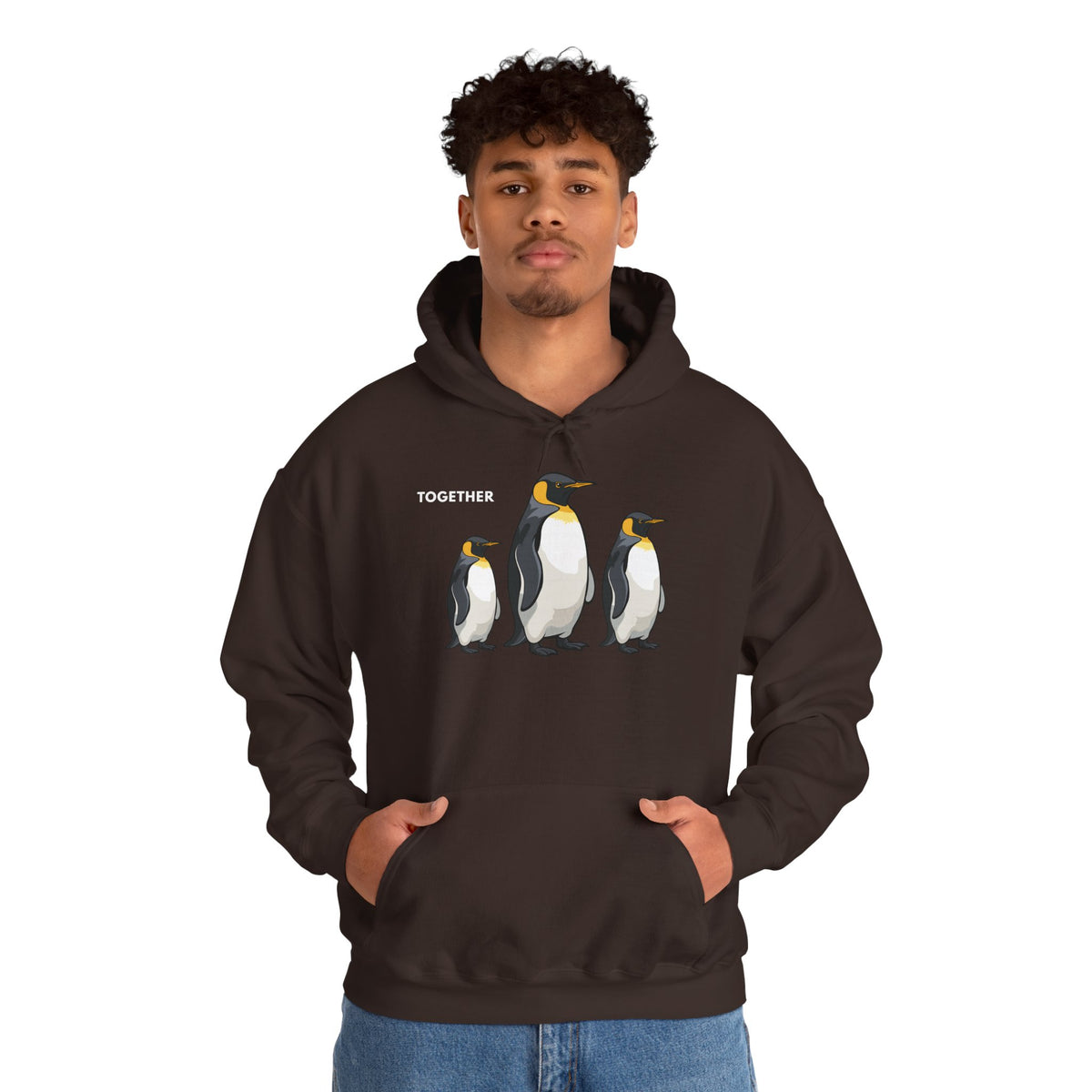 TOGETHER Penguin Hoodie Premium Design SKIALFA Unisex