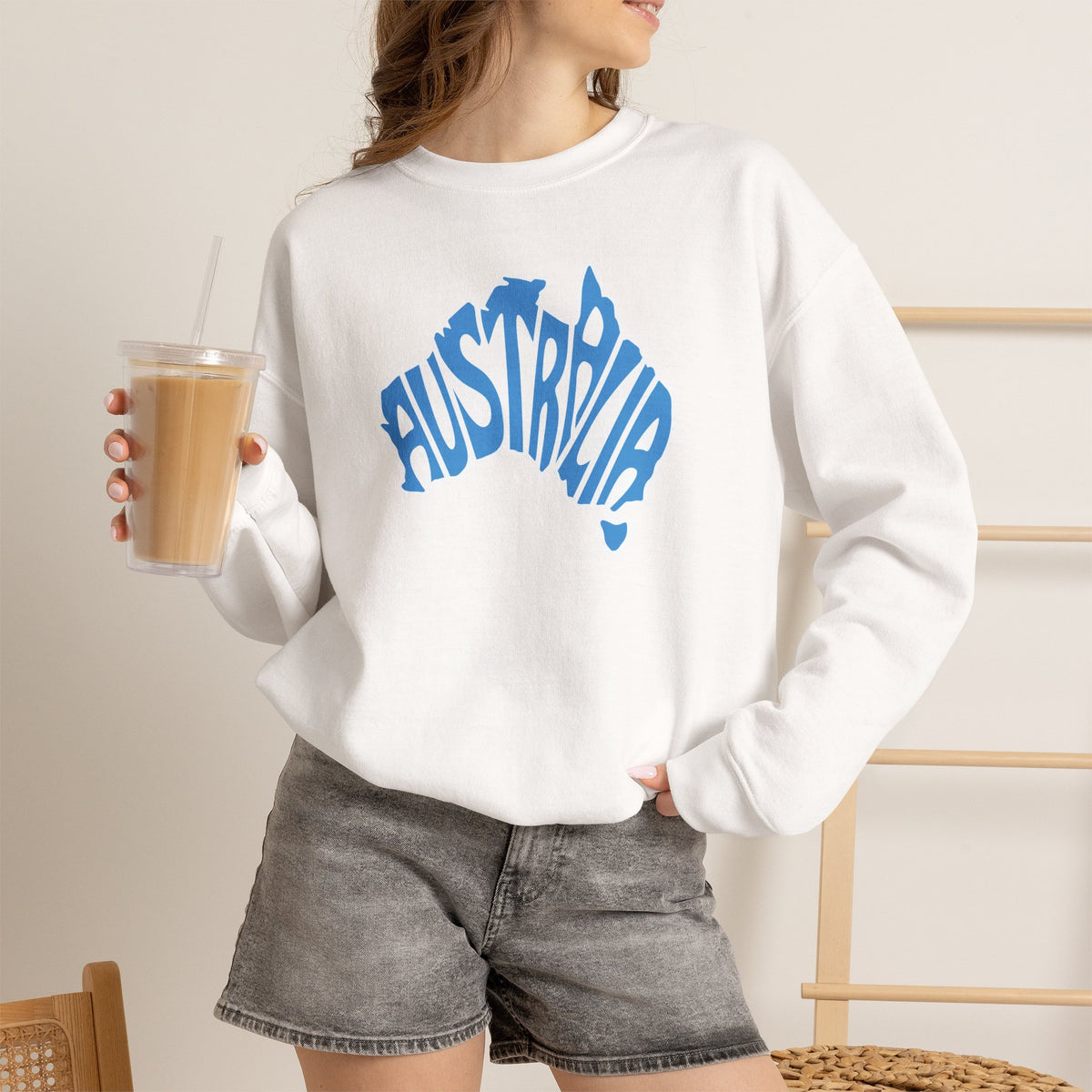 Australia Graphic Sweatshirt Premium Design SKIALFA Unisex