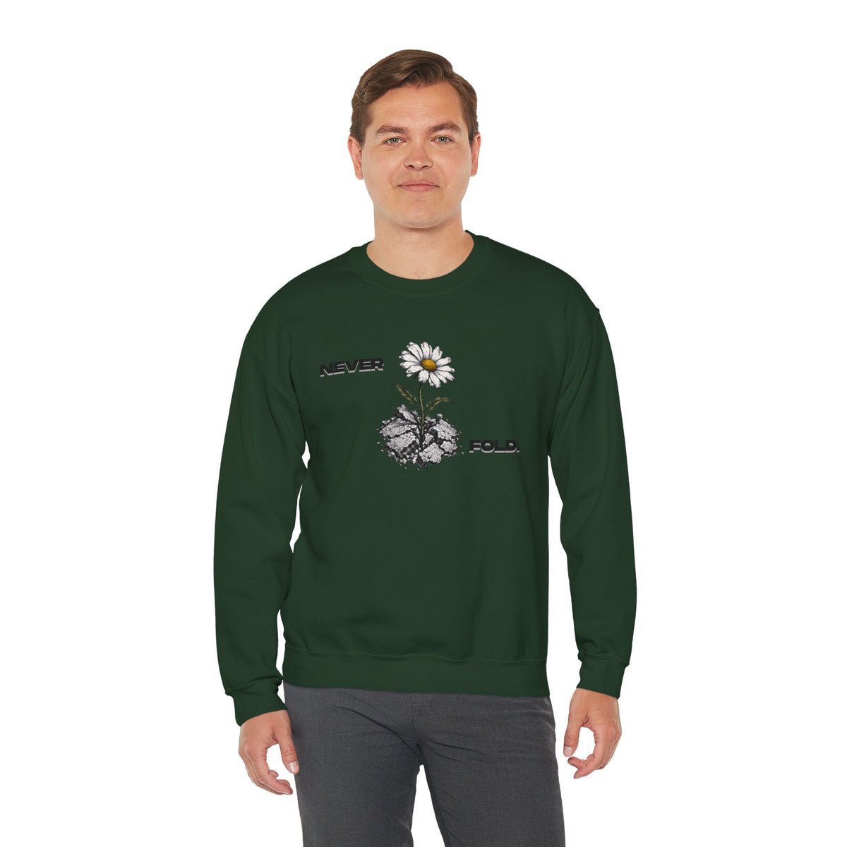 NEVER FOLD Sweatshirt Premium Design SKIALFA Unisex