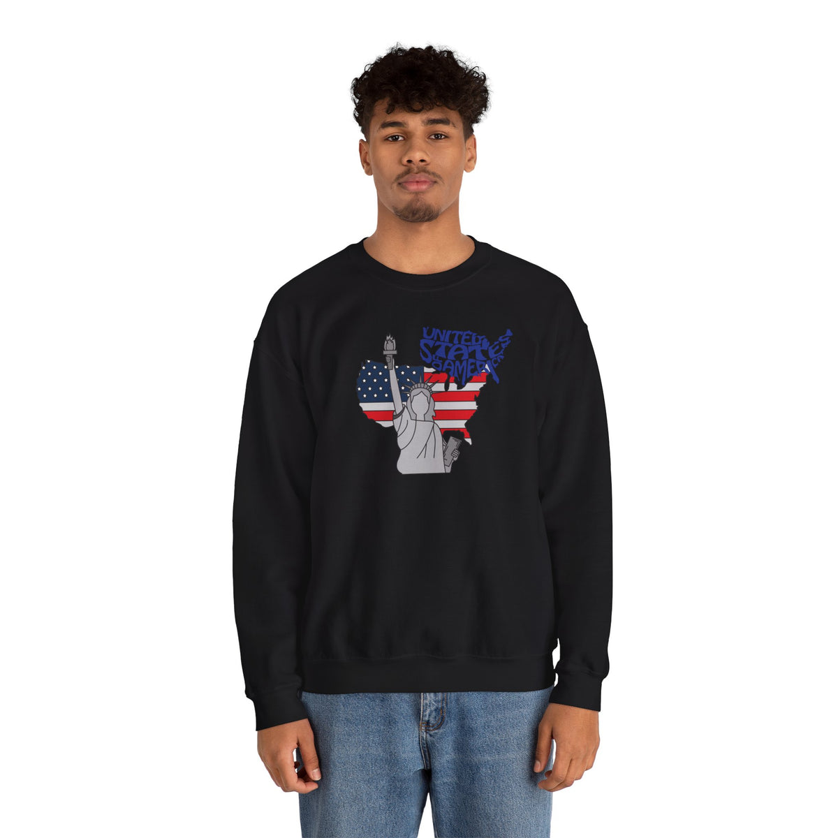 United States of America Sweatshirt Premium Design SKIALFA Unisex