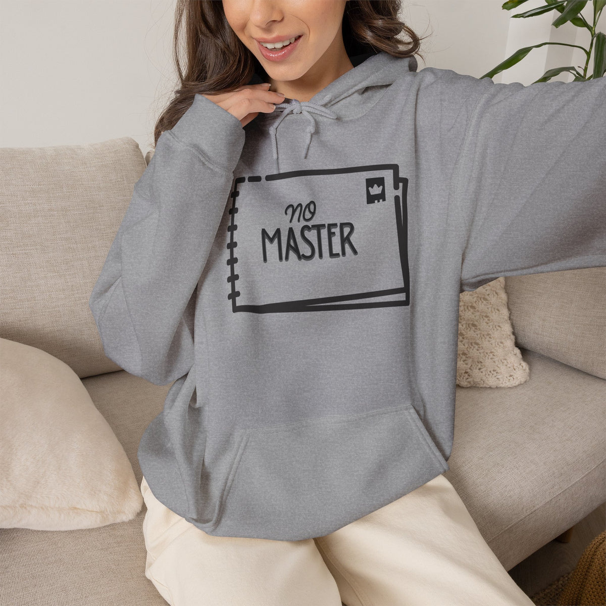 NO MASTER Hoodie Premium Design SKIALFA Unisex