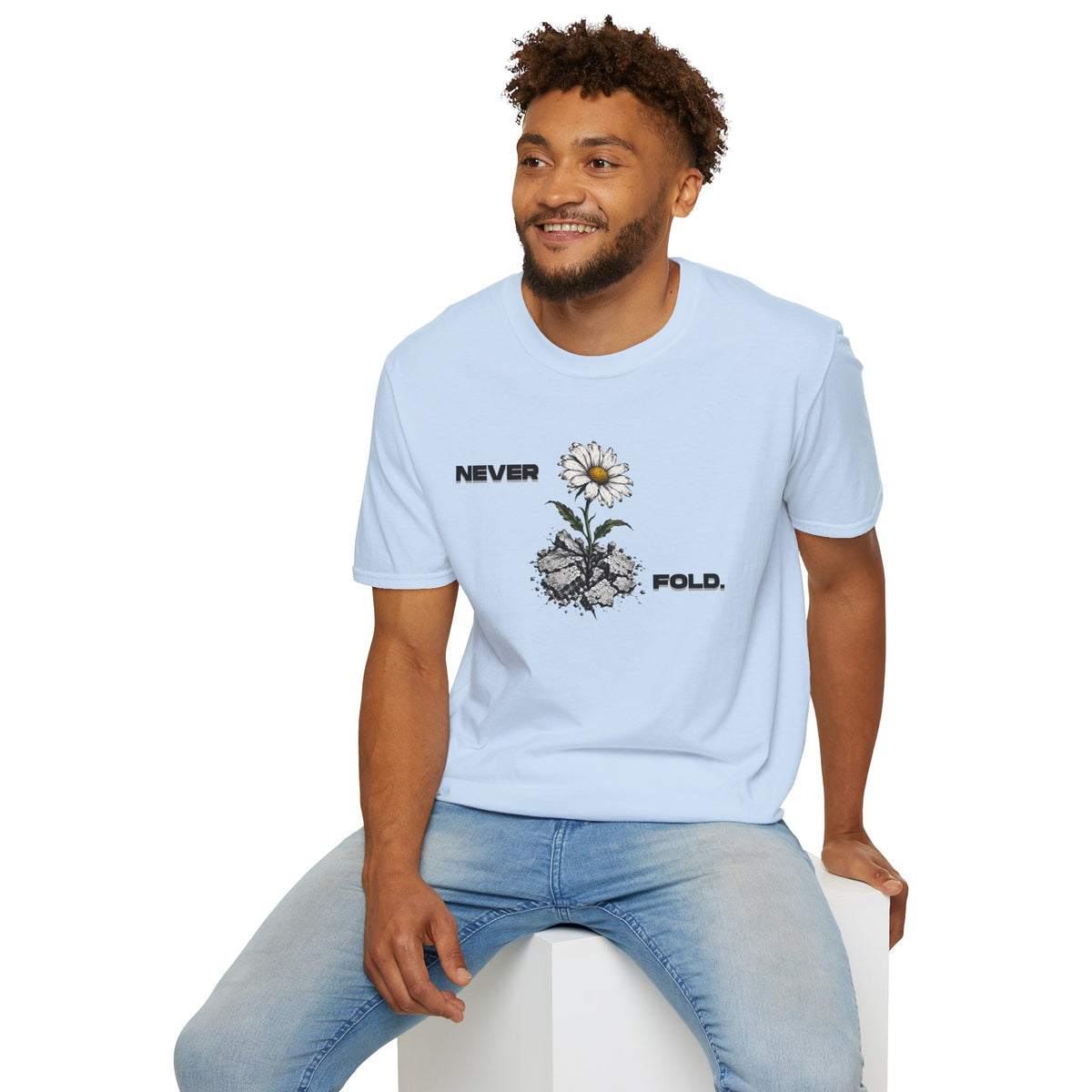 NEVER FOLD T-Shirt Premium Design SKIALFA Unisex