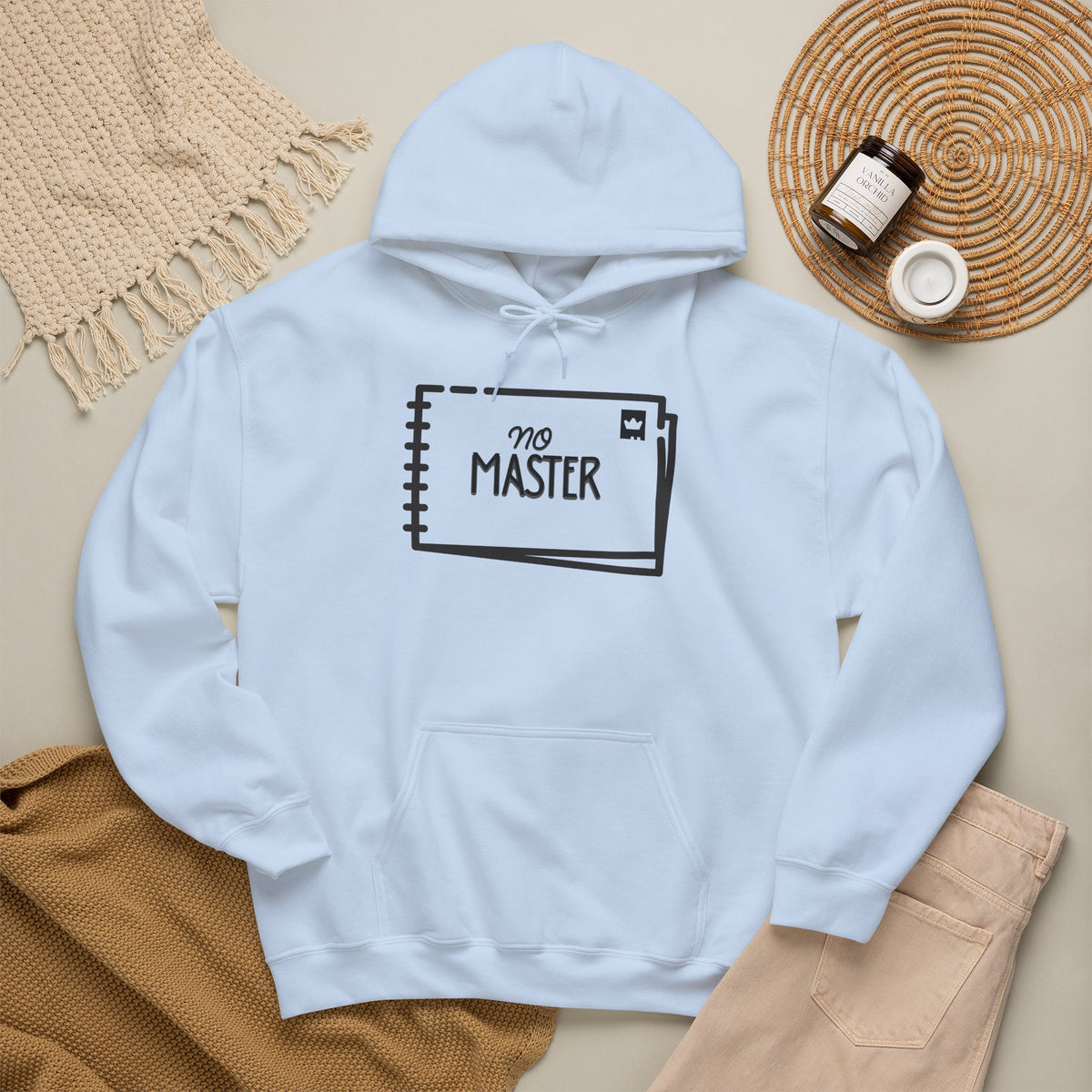 NO MASTER Hoodie Premium Design SKIALFA Unisex