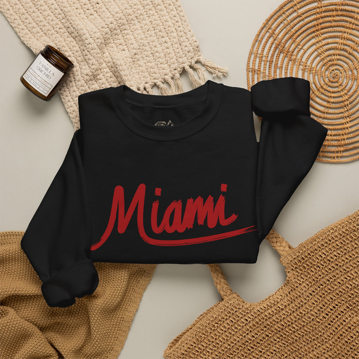 Miami Sweatshirt Premium Design SKIALFA Unisex