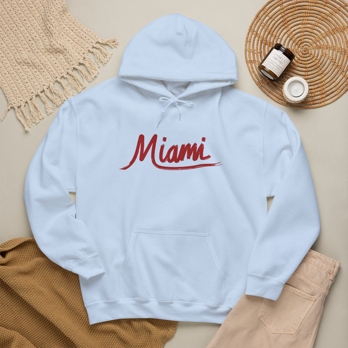 Miami Hoodie Premium Design SKIALFA Unisex