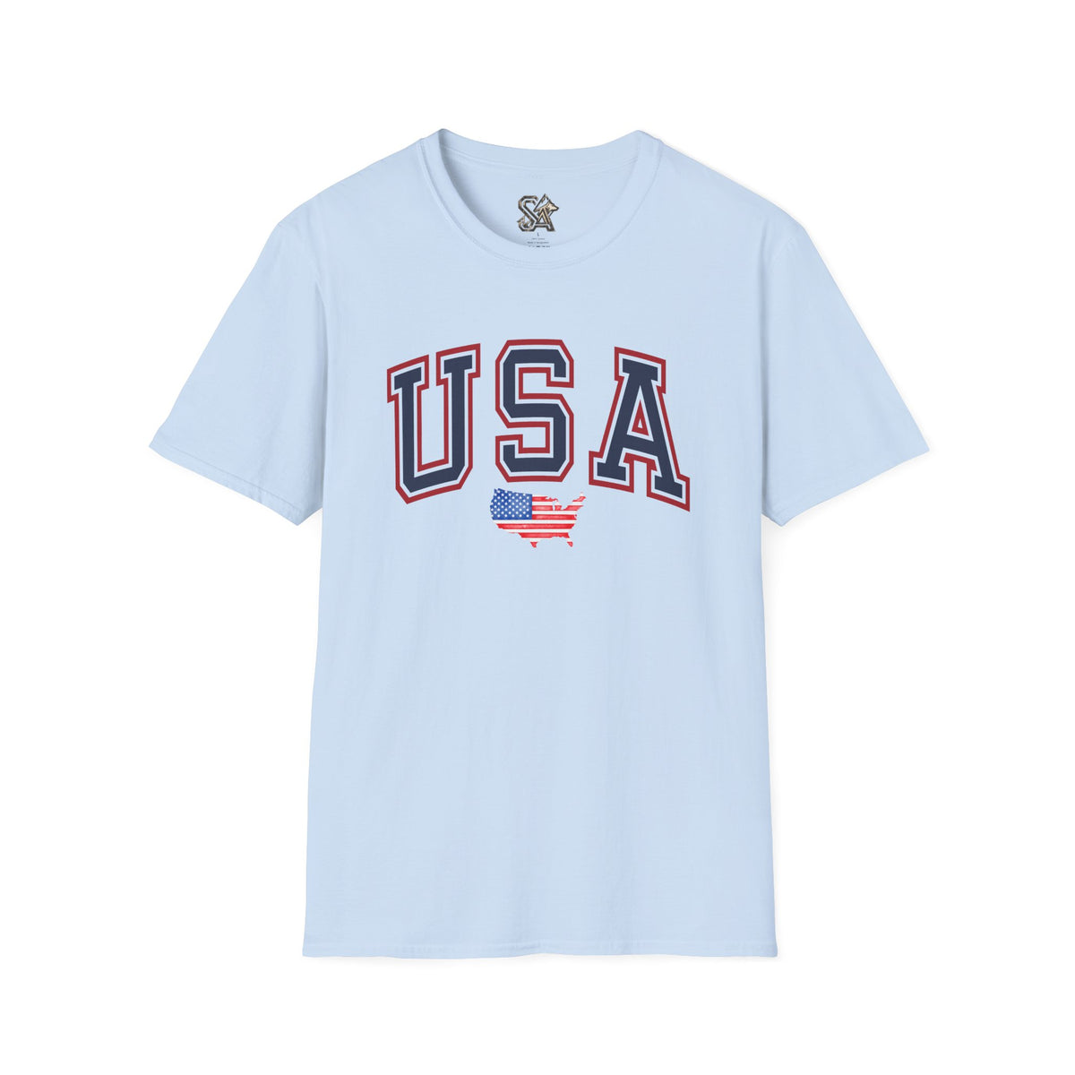 USA Flag T-Shirt Premium Design SKIALFA Unisex