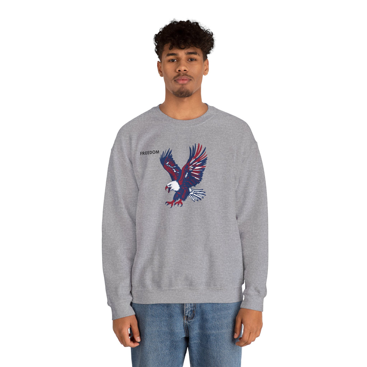FREEDOM Eagle Sweatshirt Premium Design SKIALFA Unisex