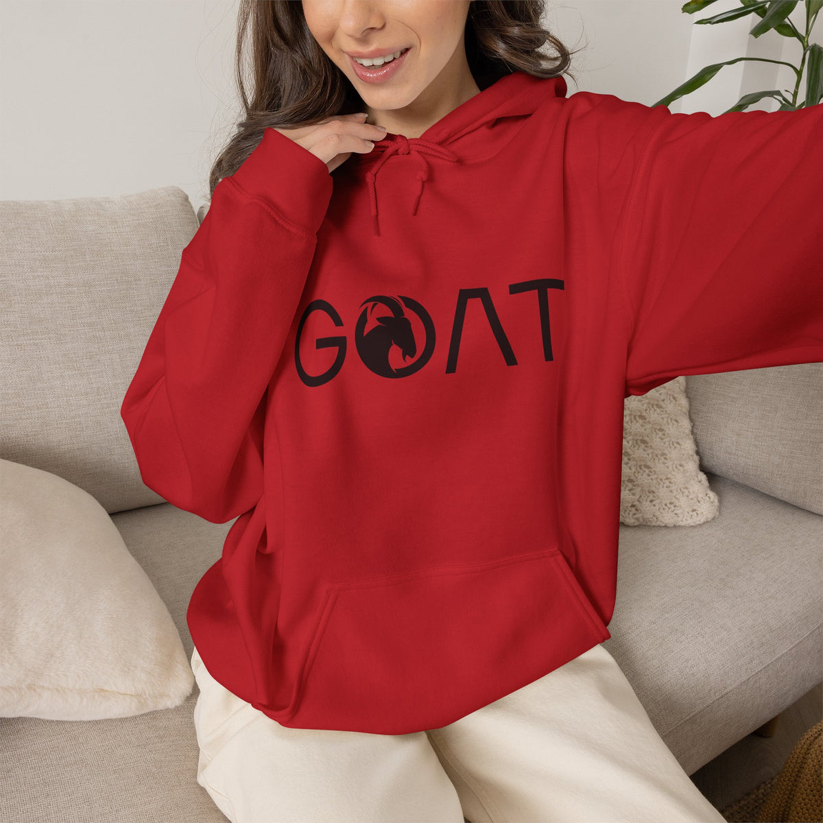 G.O.A.T. Hoodie Premium Design SKIALFA Unisex