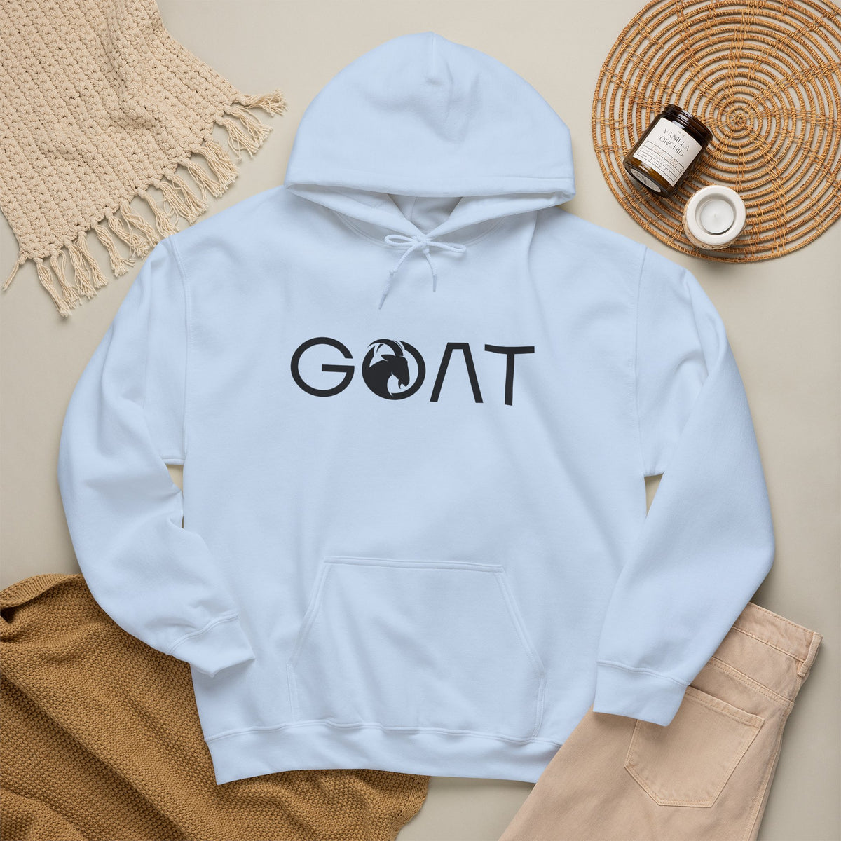 G.O.A.T. Hoodie Premium Design SKIALFA Unisex