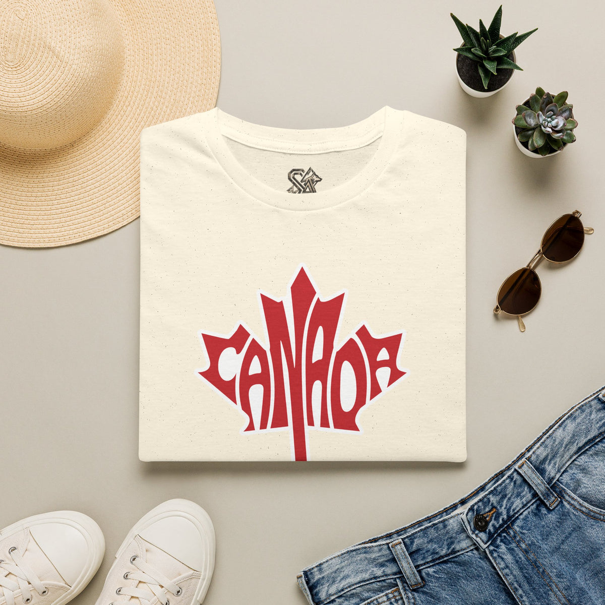 Canada Flag T-Shirt Premium Design SKIALFA Unisex