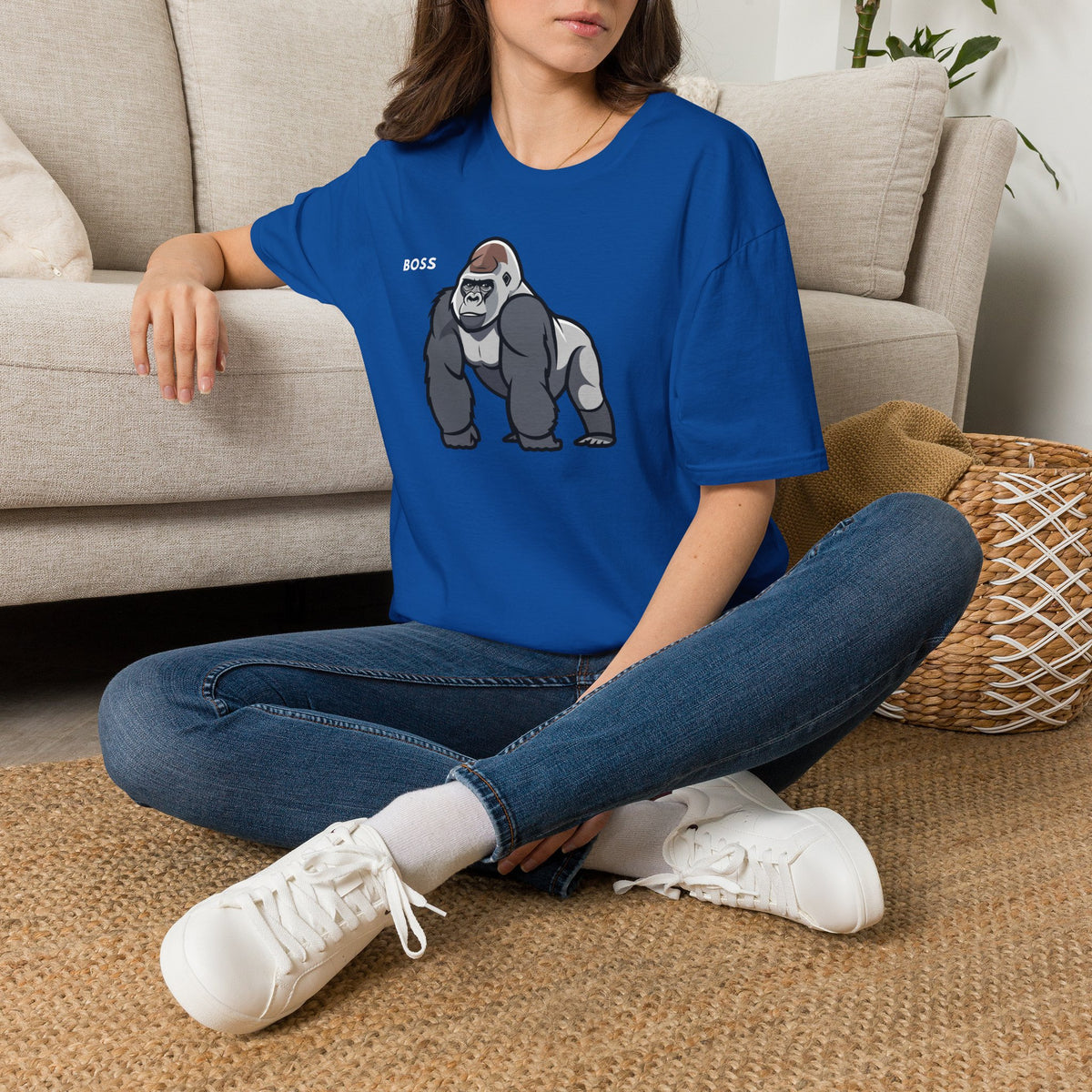 BOSS Gorilla T-Shirt Premium Design SKIALFA Unisex