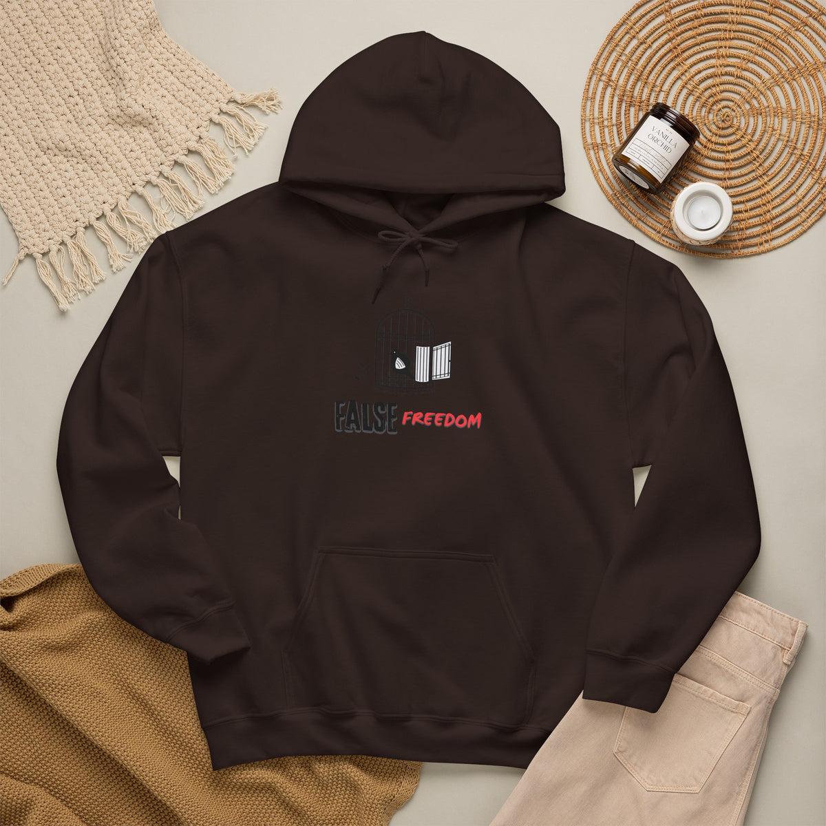 FALSE FREEDOM Hoodie Premium Design SKIALFA Unisex