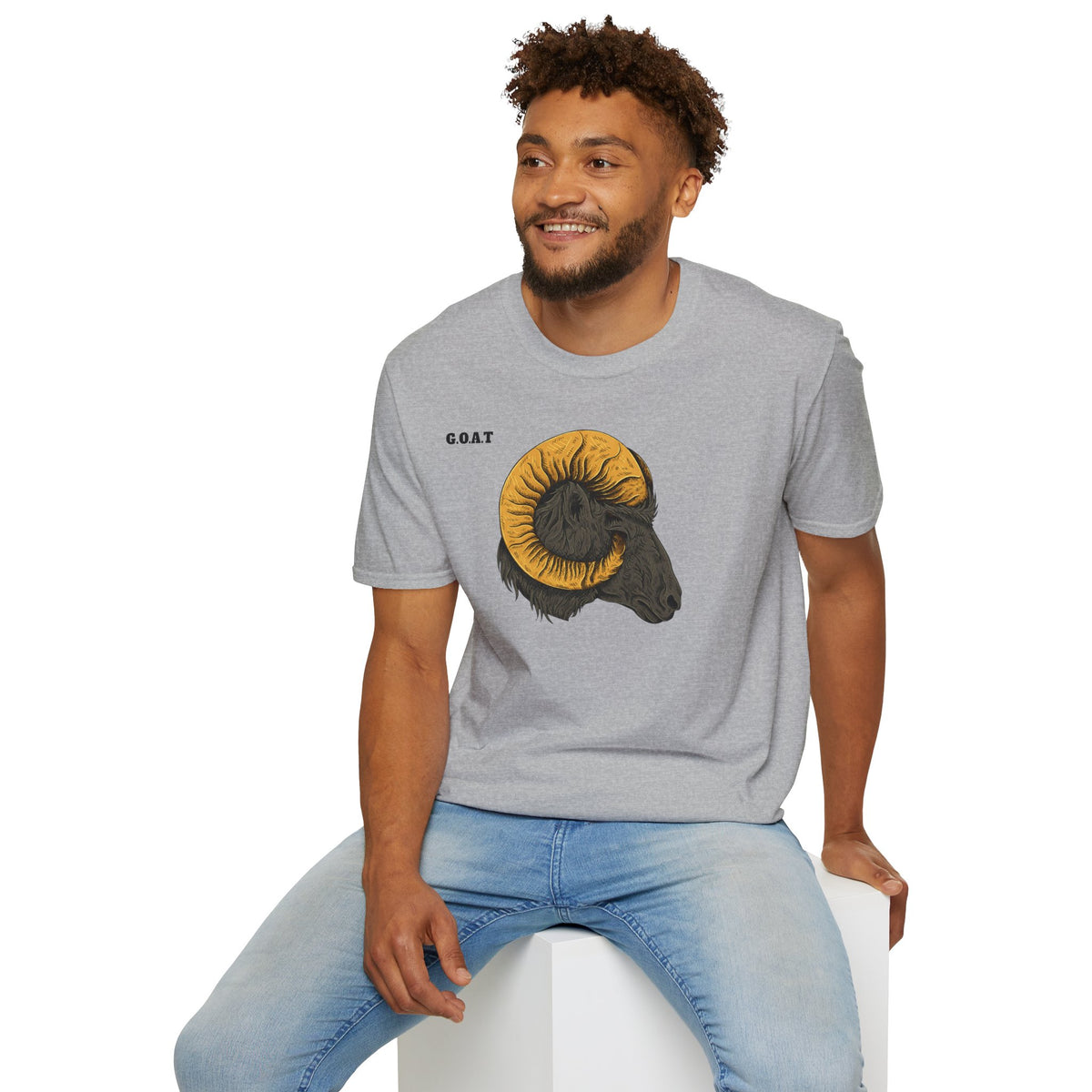 GOAT Goat Head T-Shirt Premium Design SKIALFA Unisex