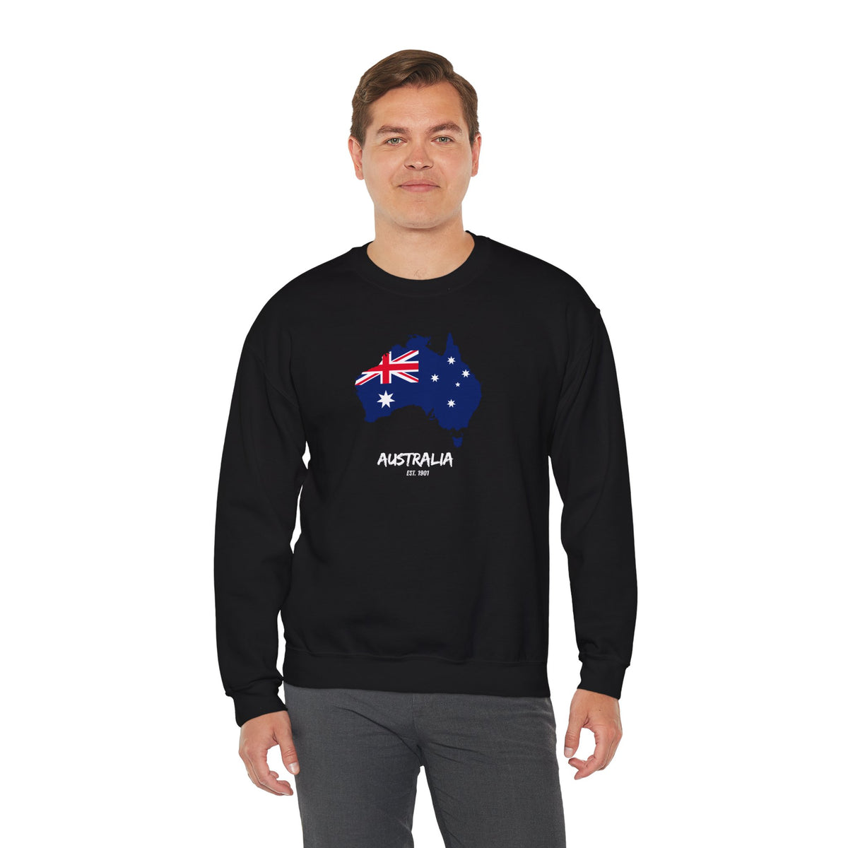 Australia Map Flag Sweatshirt Premium Design SKIALFA Unisex