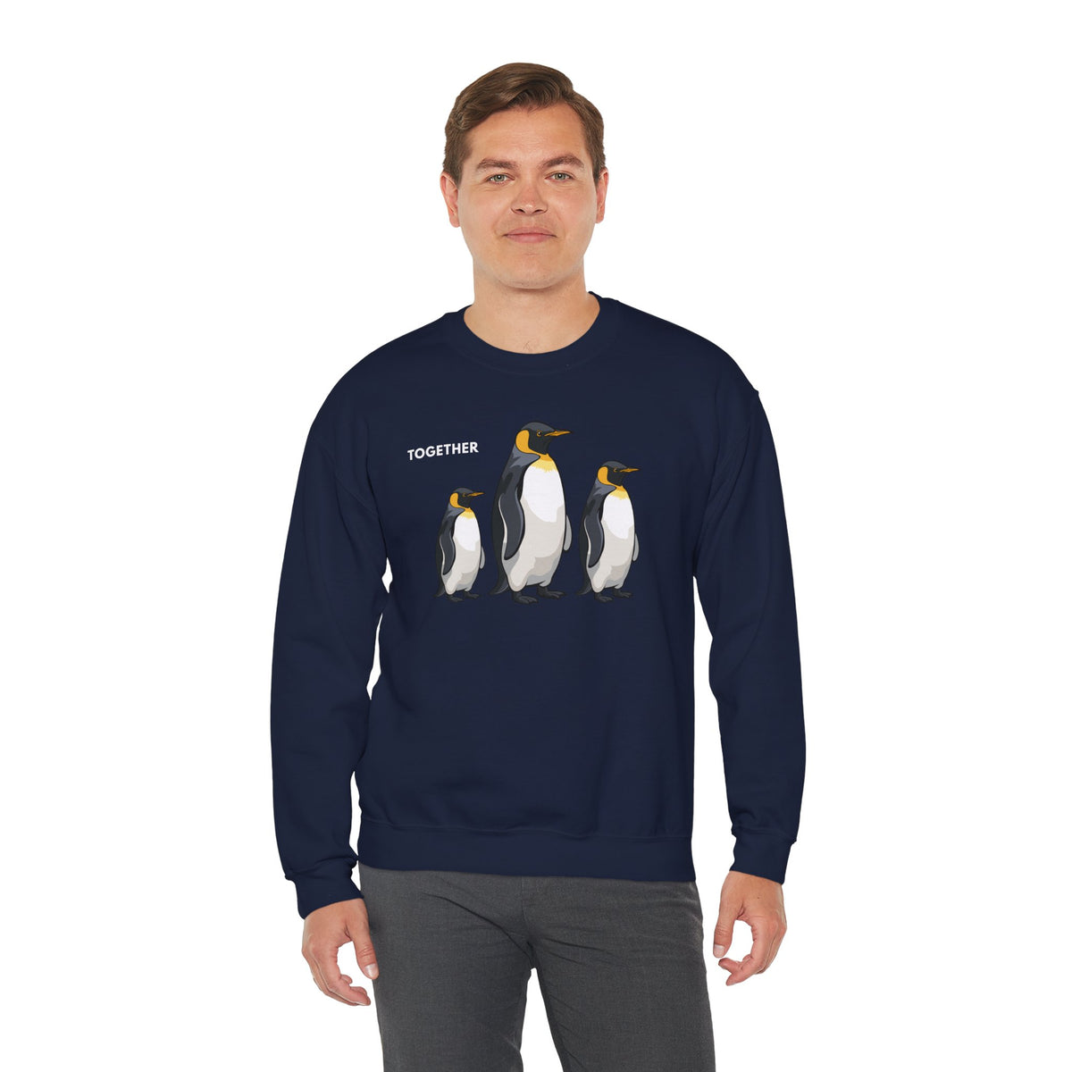 TOGETHER Penguin Sweatshirt Premium Design SKIALFA Unisex