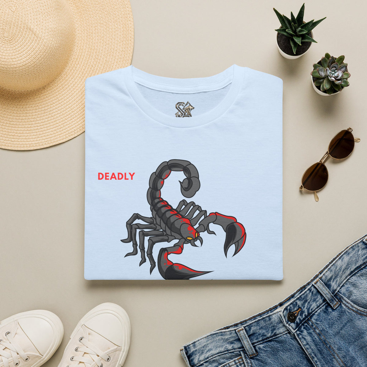 DEADLY Scorpion T-Shirt Premium Design SKIALFA Unisex