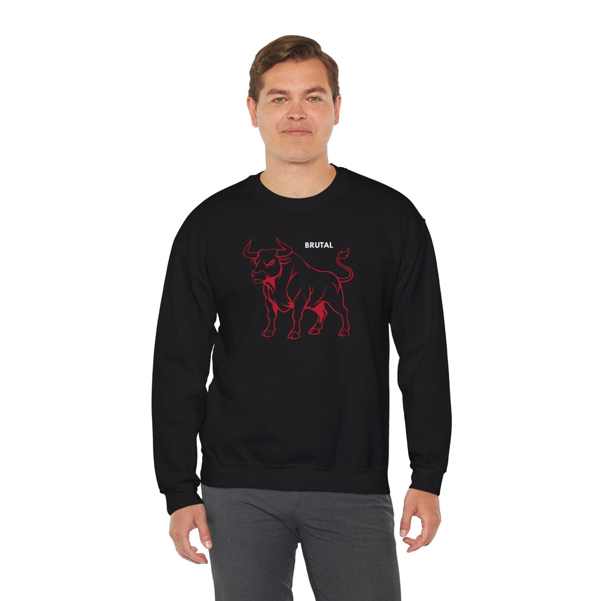 BRUTAL Bull Sweatshirt Premium Design SKIALFA Unisex